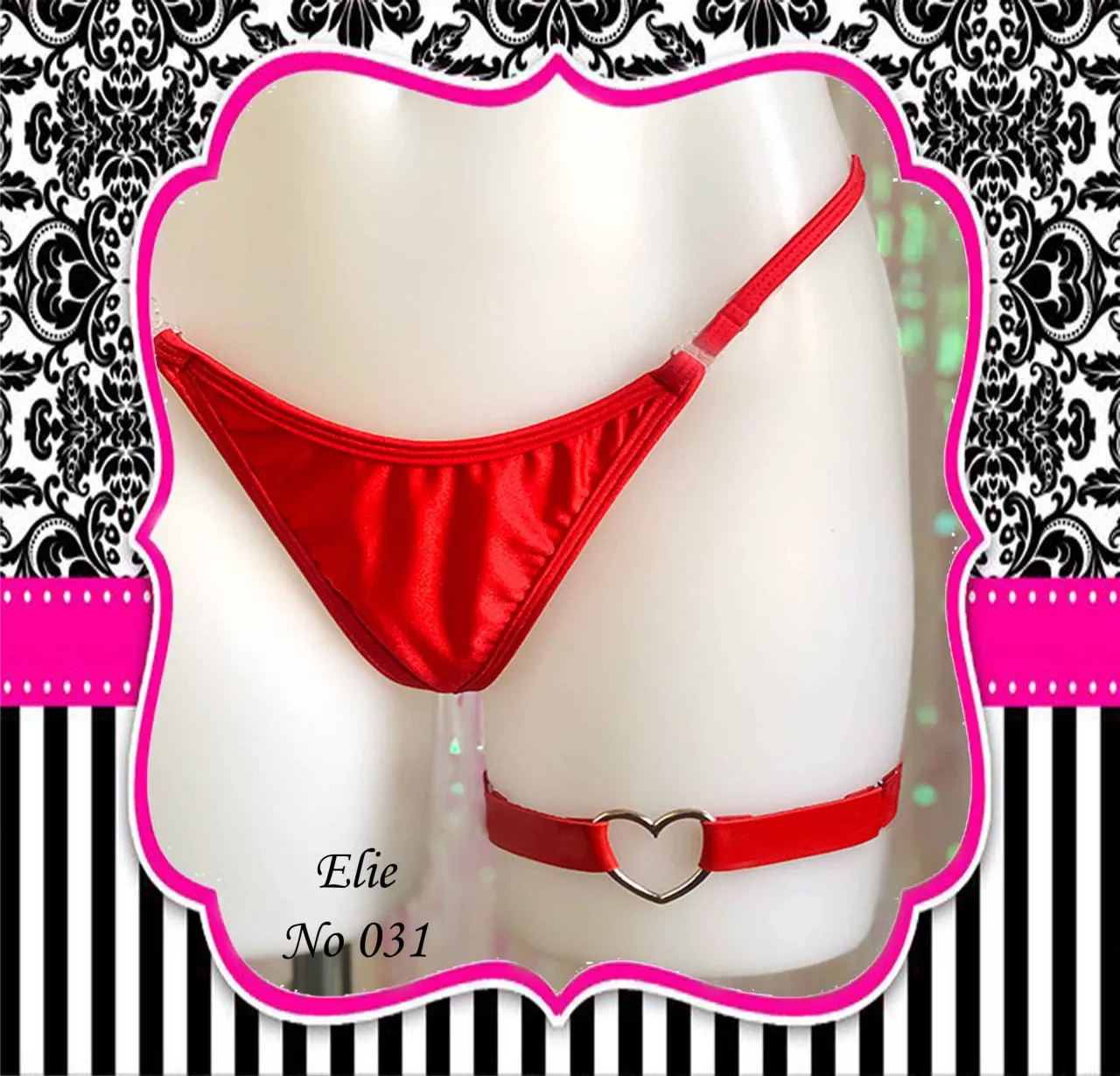 ست شورت و حلقه قلبی پا Elie کد 031