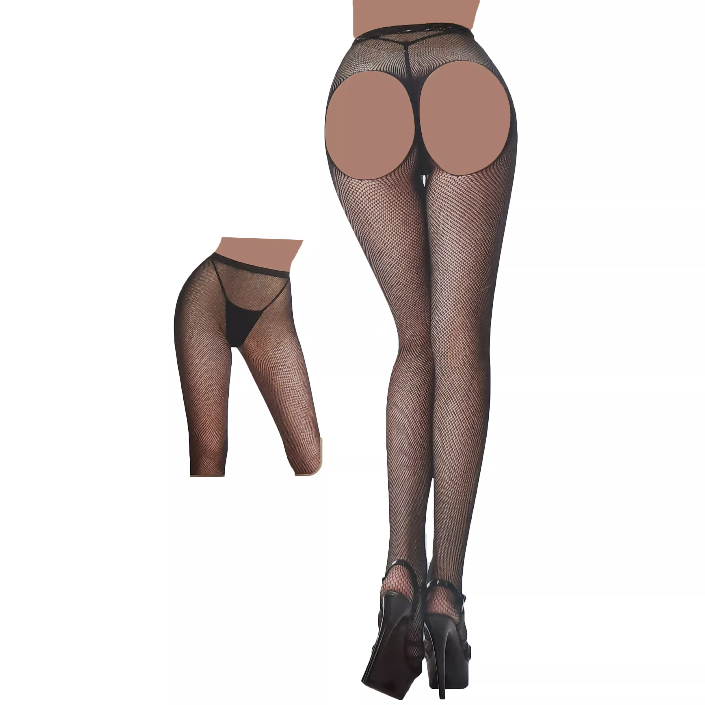 جوراب شلواری زنبوری پشت باز کد 8825